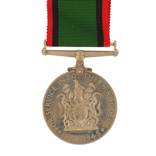 3404 - British military World War II Southern Rhodesia Service medal