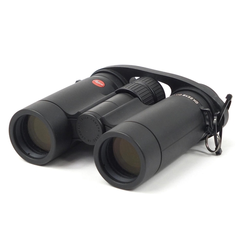 3891 - Pair of Leica Ultravide 8x32 binoculars with case, lens cleaner and paperwork