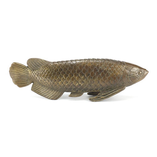 3797 - Large Japanese bronzed fish, 44cm in length