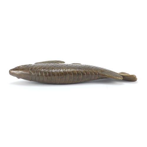 3797 - Large Japanese bronzed fish, 44cm in length