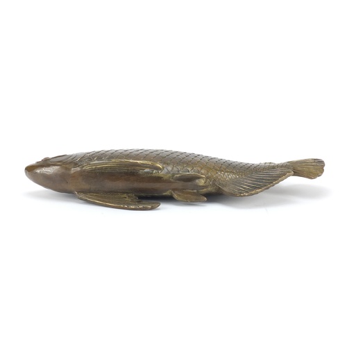 3797 - Large Japanese bronzed fish, 44cm in length