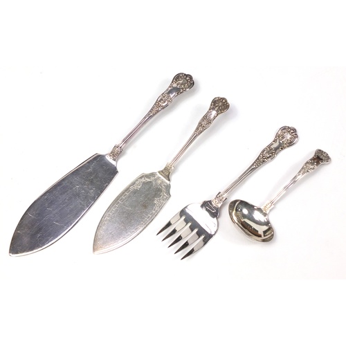 3361 - 1920's Atkin Brothers canteen of Queens pattern silver plated cutlery including a fish set, housed i... 