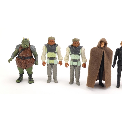 1247 - Eight 1980's Star Wars figures including Luke Skywalker