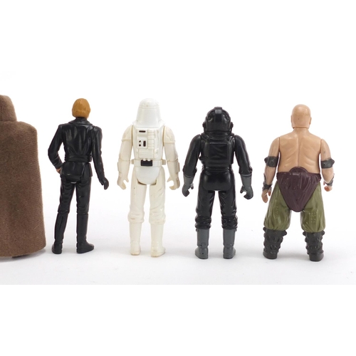 1247 - Eight 1980's Star Wars figures including Luke Skywalker