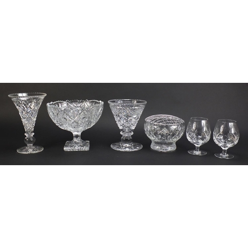 1412 - Cut glassware including Royal Brierley, Hanbridge and Stuart Crystal, the largest 20cm high