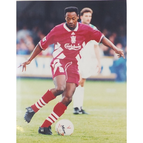 1480 - Forty Six football press photographs from the 1990's including John Barnes, Jamie Redknapp, Robbie F... 