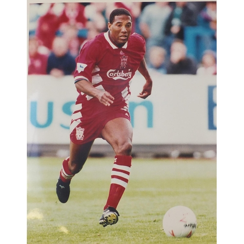 1480 - Forty Six football press photographs from the 1990's including John Barnes, Jamie Redknapp, Robbie F... 