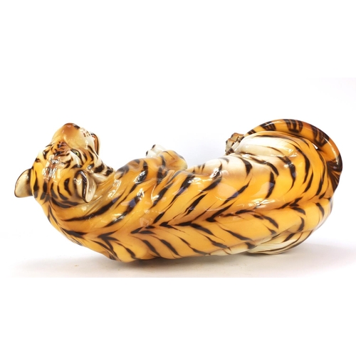 948 - Large ceramic tiger, 48cm high