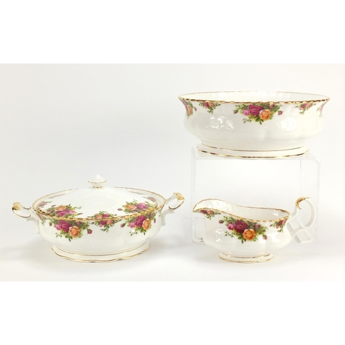 920 - Royal Albert Old Country Roses including a tureen and large bowl, the largest 34.5cm wide