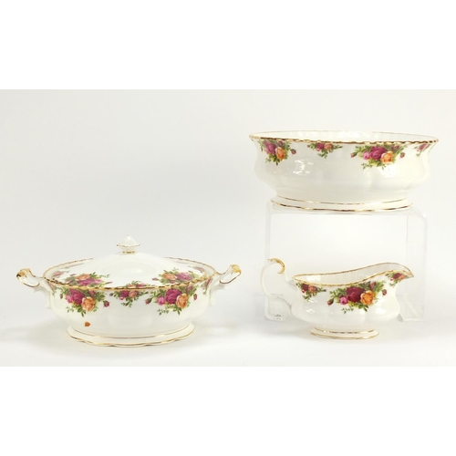 920 - Royal Albert Old Country Roses including a tureen and large bowl, the largest 34.5cm wide