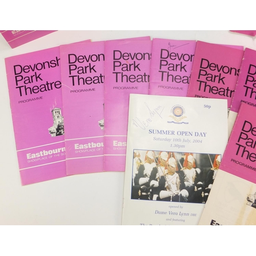 1277 - Signed theatre programmes including Devonshire Park Eastbourne