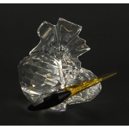 894 - Swarovski crystal heron with box, 15cm high