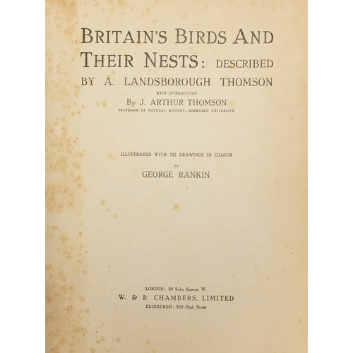 1276 - Britain's Birds and their Nests, hardback book with plates, published W & R Chambers of London