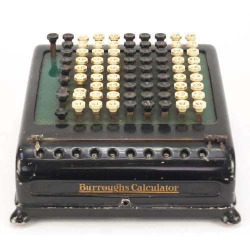 1454 - Vintage Burroughs calculator, 30cm x 25cm