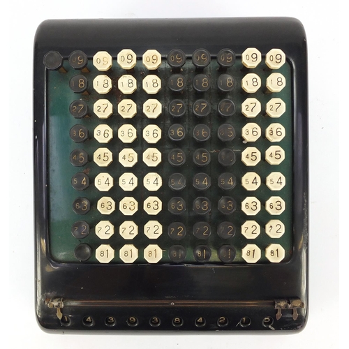 1454 - Vintage Burroughs calculator, 30cm x 25cm