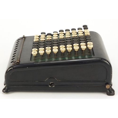 1454 - Vintage Burroughs calculator, 30cm x 25cm