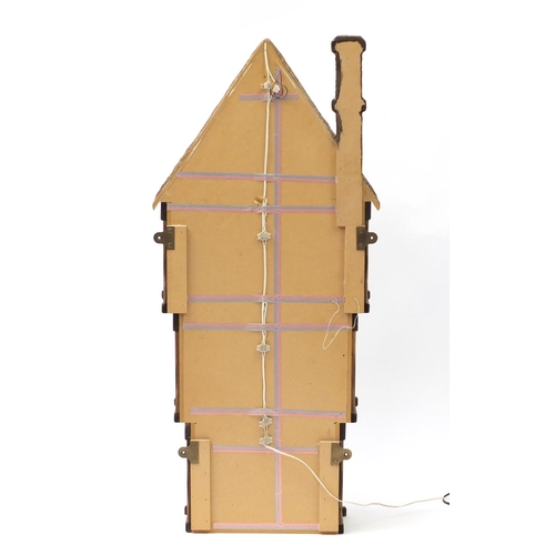 724 - Elizabethan design doll's house, 109cm H x 50cm W x 27cm D