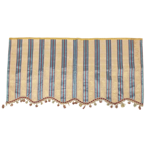 531 - Four Ottoman silk Hereke curtain drops, 134cm x 66cm