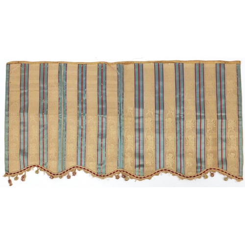 531 - Four Ottoman silk Hereke curtain drops, 134cm x 66cm