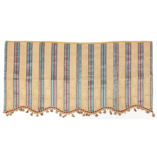 531 - Four Ottoman silk Hereke curtain drops, 134cm x 66cm