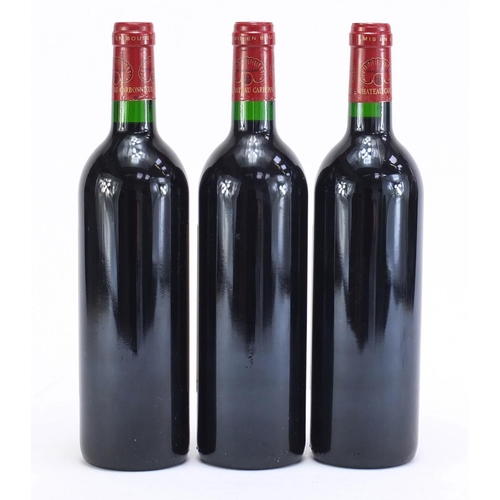 796 - Three bottles of 1997 Chateau Carbonnieux Pessac-Leognan 'Grand Cru Classe red wine