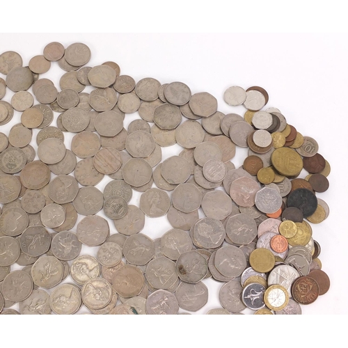 1281 - British coinage including a collection of fifty pence pieces and ten pence pieces