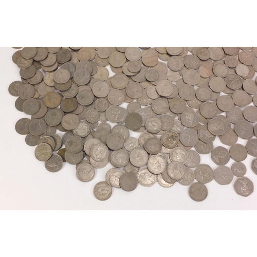 1281 - British coinage including a collection of fifty pence pieces and ten pence pieces