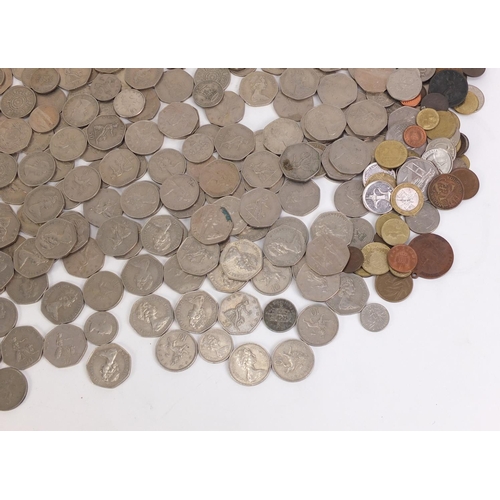 1281 - British coinage including a collection of fifty pence pieces and ten pence pieces