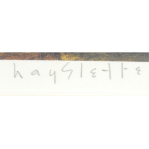 1052 - Max Hayslette - Athens, temple of Athens, pencil signed giclee, limited edition 271/295, certificate... 