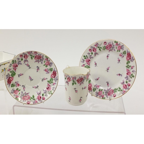 852 - Collection of Art Deco and later Shelley teaware including Eve cups, plates and sugar bowls