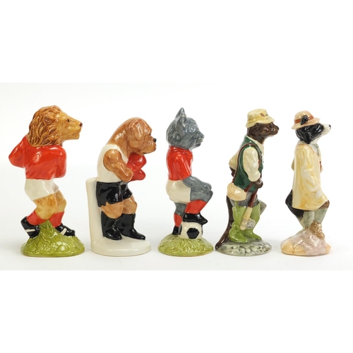 922 - Ten Beswick animals with boxes including Lady Pig, Gardener Rabbit and Gentleman Pig, the largest 14... 