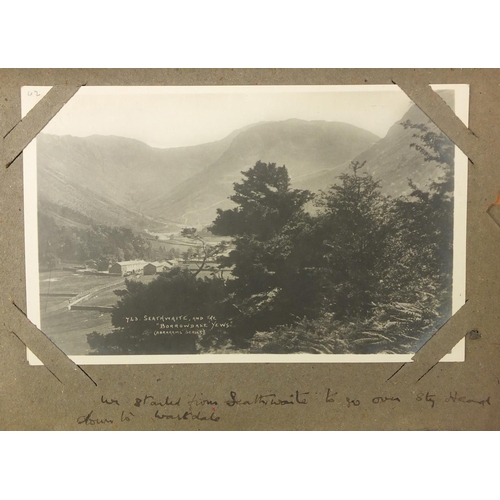 1310 - Edwardian and later topographical postcards, mostly of Keswick arranged in an album, including some ... 