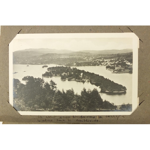 1310 - Edwardian and later topographical postcards, mostly of Keswick arranged in an album, including some ... 