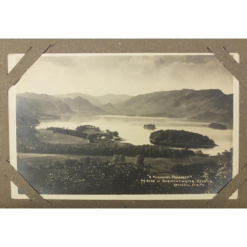 1310 - Edwardian and later topographical postcards, mostly of Keswick arranged in an album, including some ... 