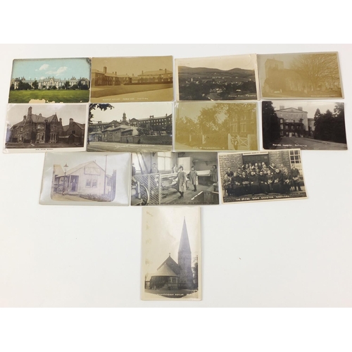 1118 - Edwardian and later postcards, predominantly asylums some black and white photographic including Ess... 