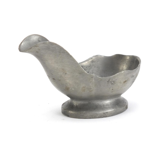 1131 - Dunhill pewter pipe rest, 8cm wide