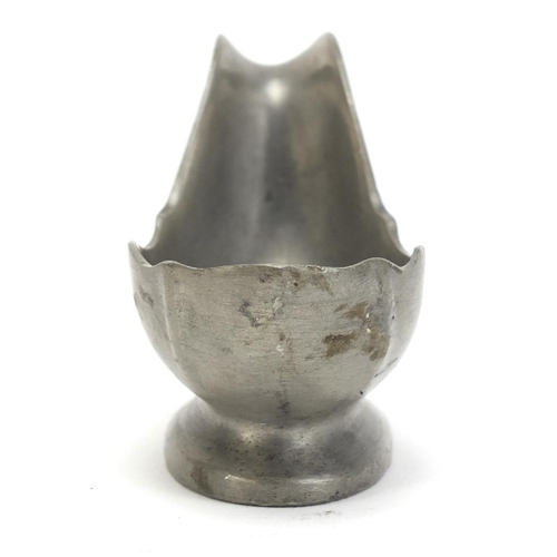 1131 - Dunhill pewter pipe rest, 8cm wide