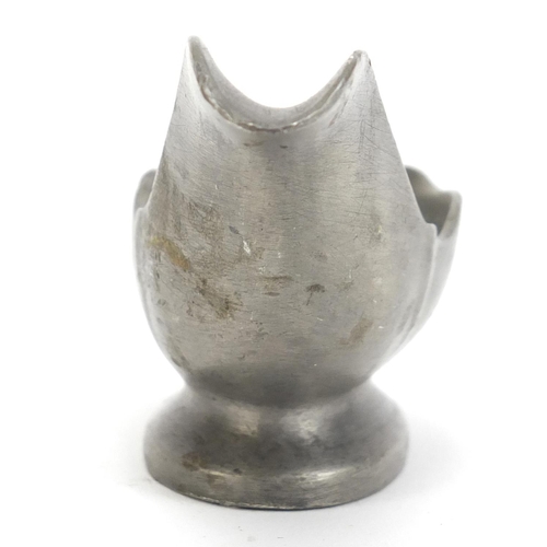 1131 - Dunhill pewter pipe rest, 8cm wide