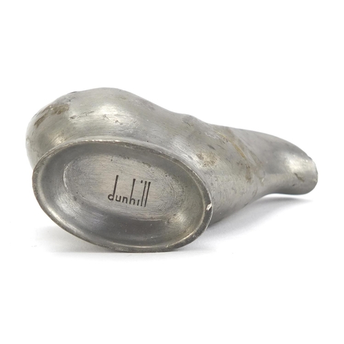 1131 - Dunhill pewter pipe rest, 8cm wide