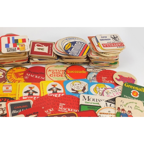 1543 - Large quantity of assorted beer and soft drinks mats including Wicked Lady, Courage, Tetley, carling... 