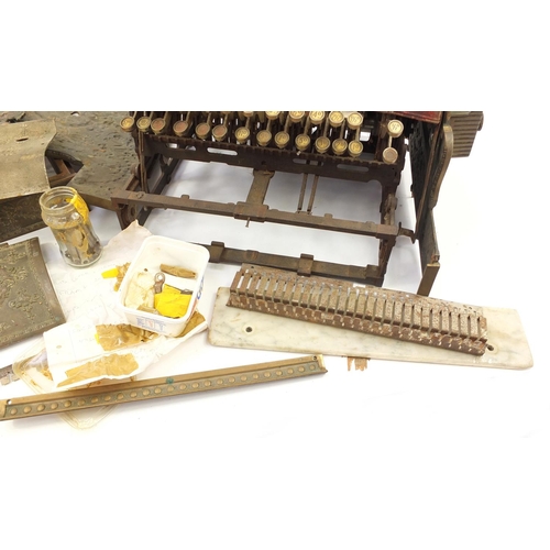 781 - American brass National cash register, Dayton Ohio USA, for restoration