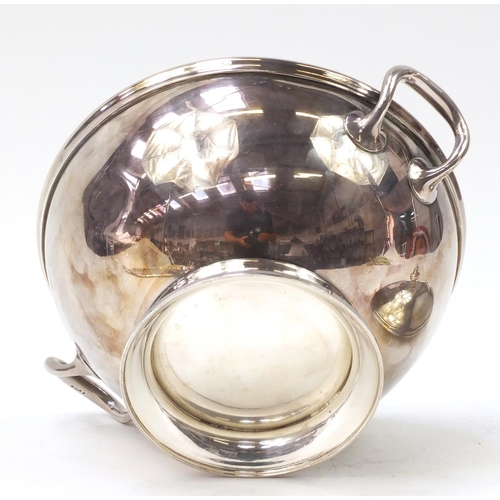 883 - Continental silver plated vegetable tureen and cover and a serving tray retailed by W Greenwood & So... 