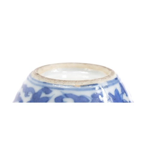 390 - Pair of Chinese blue and white porcelain water droppers in the form of ginger jars, each hand painte... 