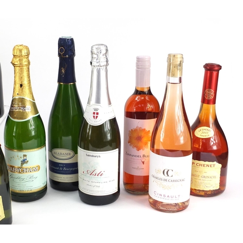 218 - Nineteen bottles of Champagne, Rosé and sparkling wine including F Dulac, Mondelli Codorniu Mateus a... 