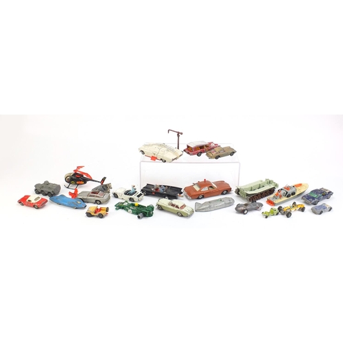 1072 - Vintage die cast vehicles including a Corgi Batmobile, Corgi James Bond Aston Martin DB5 together wi... 