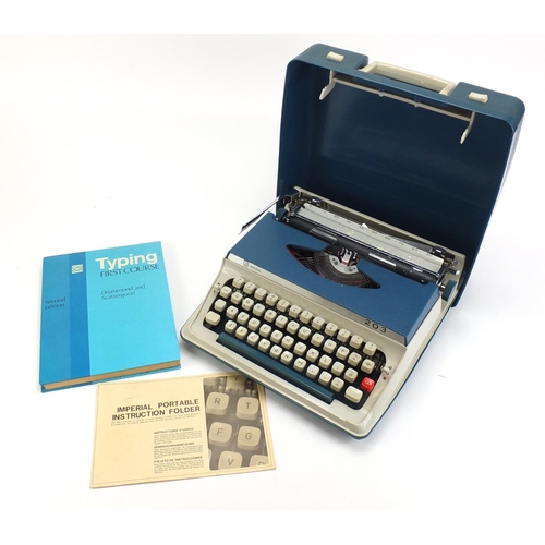 1536 - Imperial 203 typewriter with case