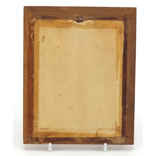 331 - Victorian Tunbridge ware easel photo frame, 19.5cm x 15.5cm