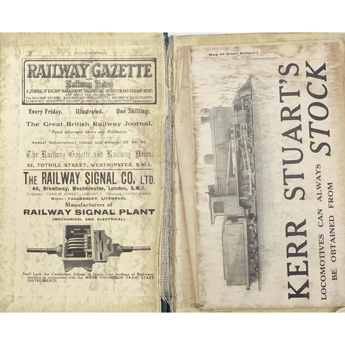 670 - Bradshaw's 1923 Railway manual, shareholders guide and directory with pull out maps, priced 25/-