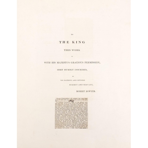 668 - The Life of Lord Nelson Duke of Bronte illustrated book with engravings and Nelson letter, London pr... 