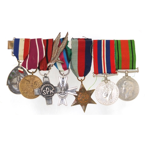 678 - British military World War II medal group relating to Mieczystaw Skibinski of the Polish Armed Force... 